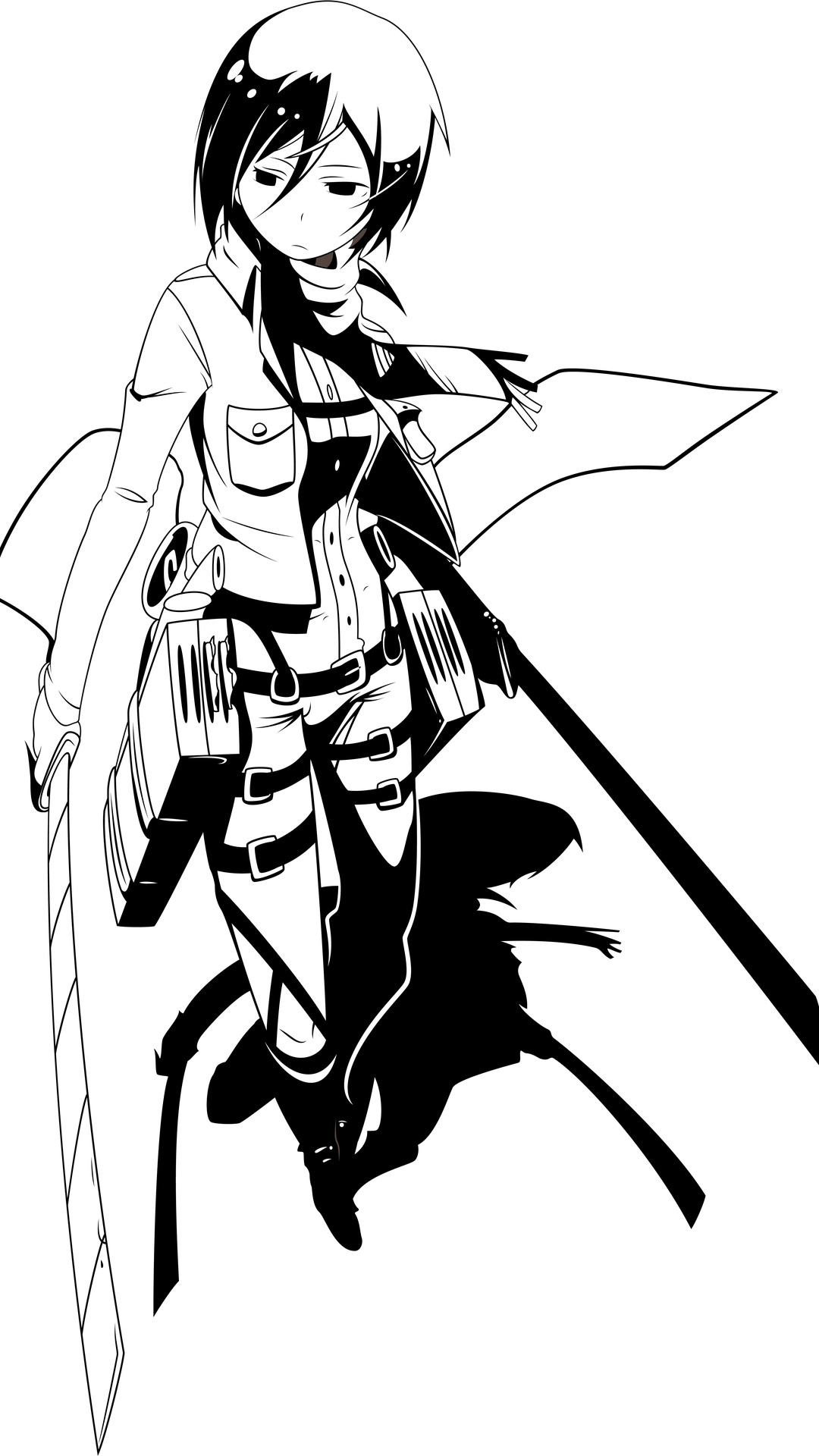 Mikasa White Background